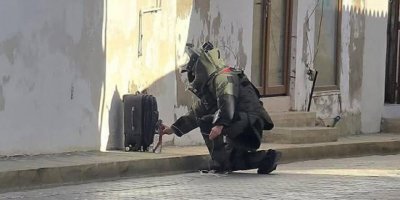 Gazimağusa’da şüpheli bavul imha edildi