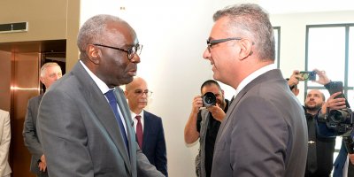 Cumhurbaşkanı Erhürman, Diagne ile görüşüyor 