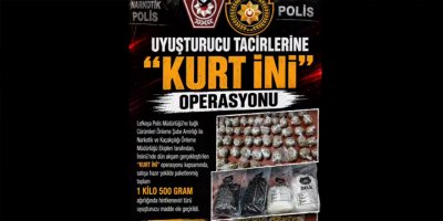 Polisten uyuşturucu tacirlerine “Kurt İni” operasyonu