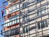 Bursa'da örümcek işçi canını hiçe saydı