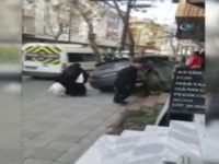 Bahçelievler'de fren yerine gaza basan sürücü merdivenlere daldı