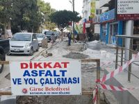 İskenderun Caddesi’nde altyapı ve kaldırım çalışması yapılıyor