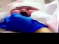 Samsun'da hastanede skandal görüntü