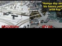 Sivas Belediyesi'nin kar çağrısına Erzurum Belediyesi'nden yanıt