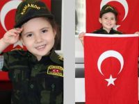 4 yaşındaki Hazal İstiklal Marşı'nın tamamını ezbere biliyor