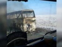 Kazakistan’da otobüs yandı… 52 kişi öldü