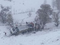 Muş'ta yolcu otobüsü dereye uçtu
