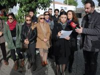 Toplumsal Cinsiyet Eşitliği Platformu meclis önünde basın açıklaması yaptı