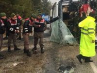 Muğla'da yolcu otobüsü devrildi