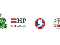Koalisyon için görüşmeler yapan CTP, HP, TDP ve DP’nin başkanları biraraya geldi