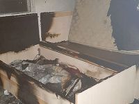 Sigara izmariti yaktı