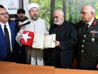 Diyanet İşleri Başkanı Ali Erbaş'tan Afrin şehidi Fatih Mehmethan'ın ailesine taziye ziyareti