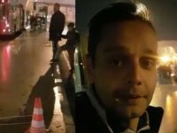 İzmir'de kaygan yolda kayıp düşen genç, başkaları düşmesin diye nöbet tuttu