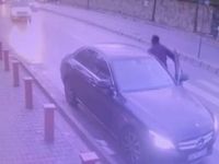 Ümraniye'de lüks otomobil saniyeler içinde çalındı