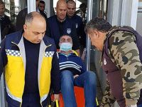 Ambulansla getirildi